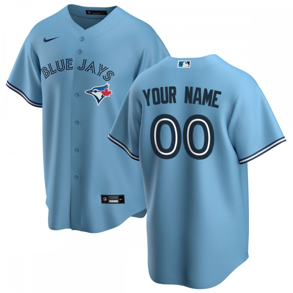 Toronto Blue Jays Alternate Replica Custom Jersey - Light Blue-Pro Kit Vault | Brand New 26/27 Sports Jerseys